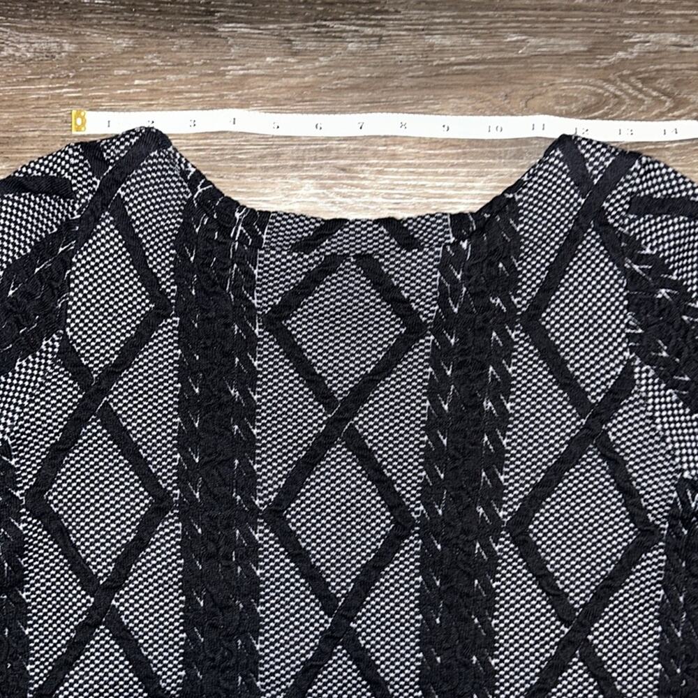 Worthington, 3/4 sleeve, black and gray, fall, size small regular, sweater - Picture 6 of 12